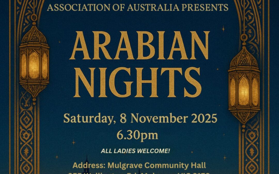 Arabian Nights 2025 – Ladies Event – Gaza Fund Raiser