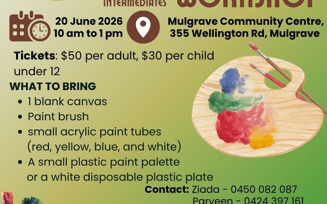 Art & Painting Workshop – 20June26